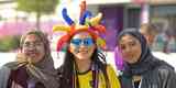 Torcedores do Equador no jogo de abertura da Copa do Mundo