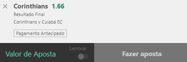 Corinthians vence Cuiab� (odd 1.66) - O Corinthians tenta se manter firme no G4 do Brasileir�o enquanto n�o chega a final da Copa do Brasil contra o Flamengo. Neste s�bado, o Tim�o recebe o Cuiab�, que est� na zona de rebaixamento e precisa desesperadamente do resultado positivo. Mas, por jogar em casa, o time paulista tem amplo favoritismo e deve confirmar a vit�ria diante de sua torcida.