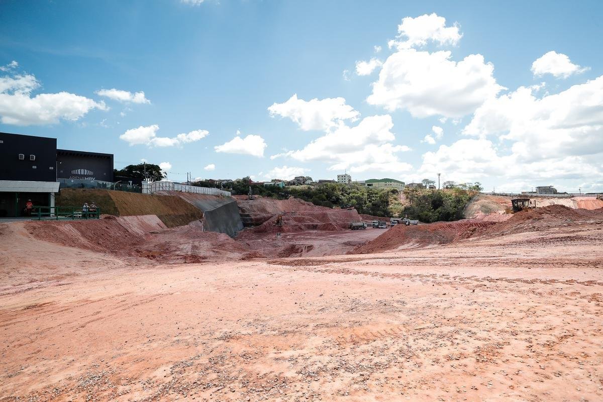 Atlético divulgou novas fotos das obras da Arena MRV