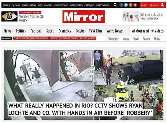Mirror, Inglaterra: 'O que realmente aconteceu no Rio?'