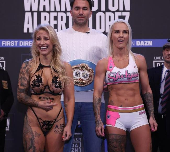 Fotos da boxeadora australiana Ebanie Bridges