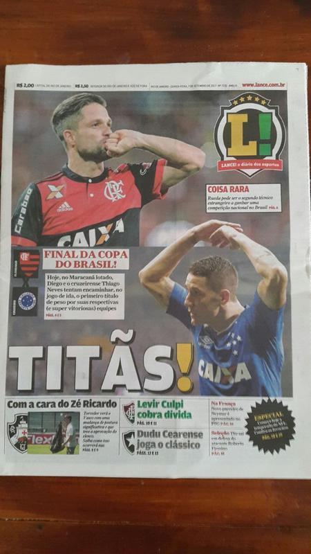 Flamengo e Cruzeiro disputam, nesta quinta-feira, primeiros 90 minutos da deciso