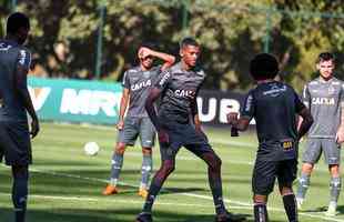 Com Nathan em campo, Galo iniciou preparao para enfrentar o Bahia, na segunda, s 20h, pela 16 rodada do Brasileiro