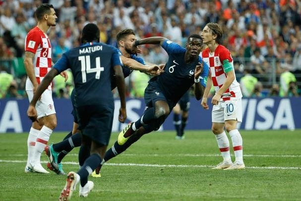 Fotos da final entre Frana e Crocia 