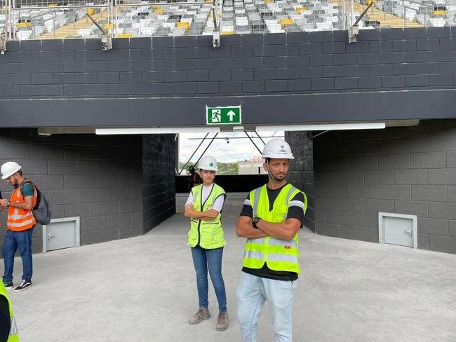 Fotos da visita feita por pessoas com deficincia na Arena MRV, nesta quinta-feira (9/2)
