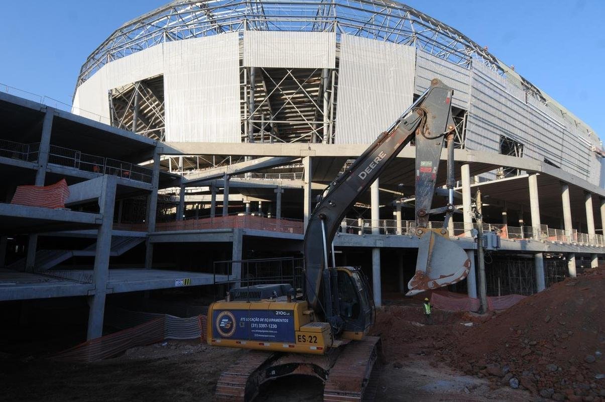 Futuro estdio do Galo, Aena MRV est com 60% das obras concludas
