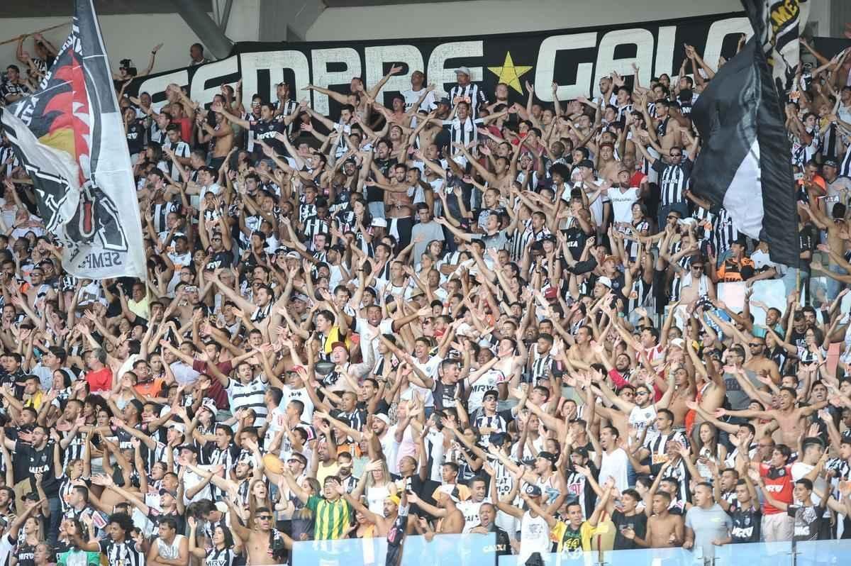 Torcida do Atltico no clssico contra o Cruzeiro, no Mineiro, pela 10 rodada do Estadual