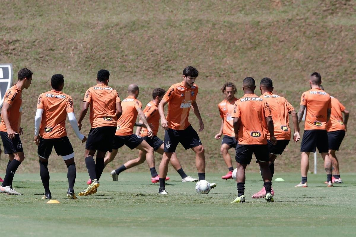 Fotos do ltimo treino do Atltico antes da estreia de Sampaoli