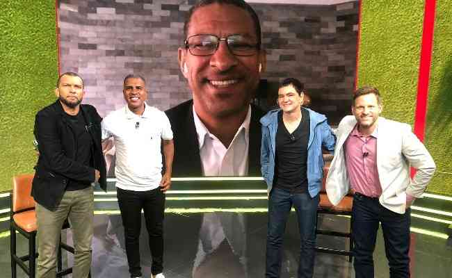 Amoroso, Leandro, Djalminha, Samuel Rosa e Andr Plihal no Resenha ESPN