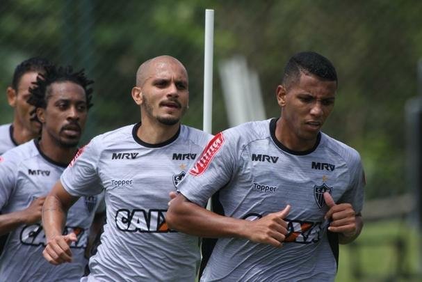 Imagens do treino do Atltico