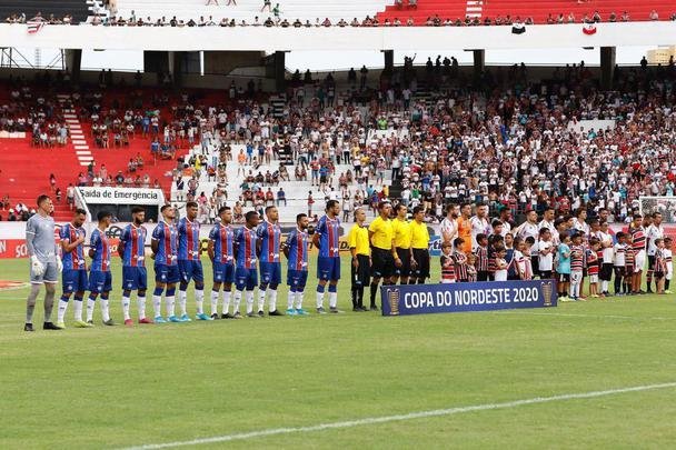 Santa Cruz e Bahia se enfrentaram no Arruda e empataram sem gols na estreia da Copa do Nordeste, em jogo que foi recheado de homenagens a Tiago Cardoso