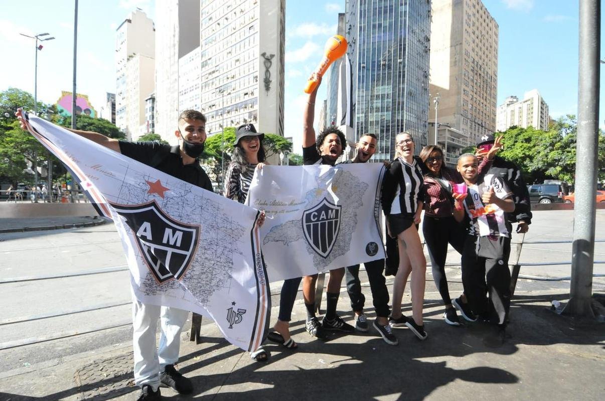 Fotos de Belo Horizonte nesta sexta-feira (03/12), aps a comemorao do bicampeonato brasileiro do Atltico.