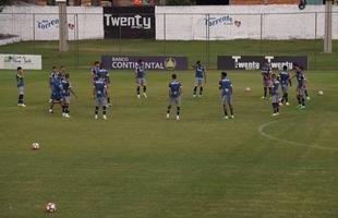 Imagens do treino do Cruzeiro antes do jogo contra o Nacional-PAR, pela Copa Sul-Americana