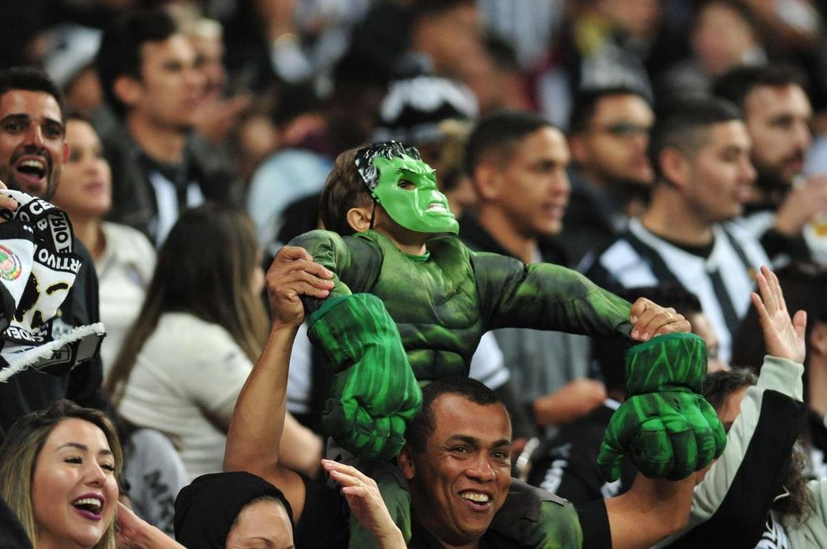 Fotos da torcida do Atltico na partida contra o Independiente del Valle, no Mineiro, em Belo Horizonte, pela Copa Libertadores
