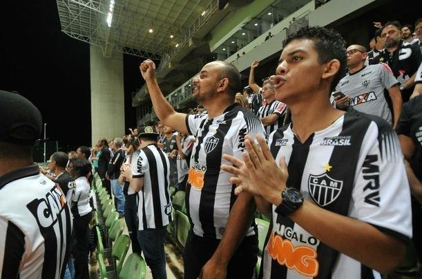 Fotos da torcida do Atltico na partida contra o Unin La Calera, do Chile, no Independncia, pela Copa Sul-Americana