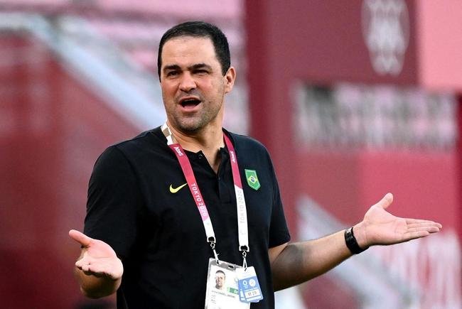 Fotos da vit�ria do Brasil sobre o M�xico, na semifinal do futebol masculino