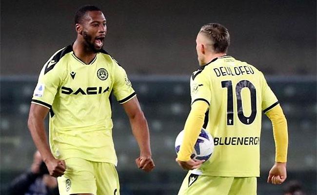 Udinese saiu atrás, mas buscou virada importante diante do Hellas Verona