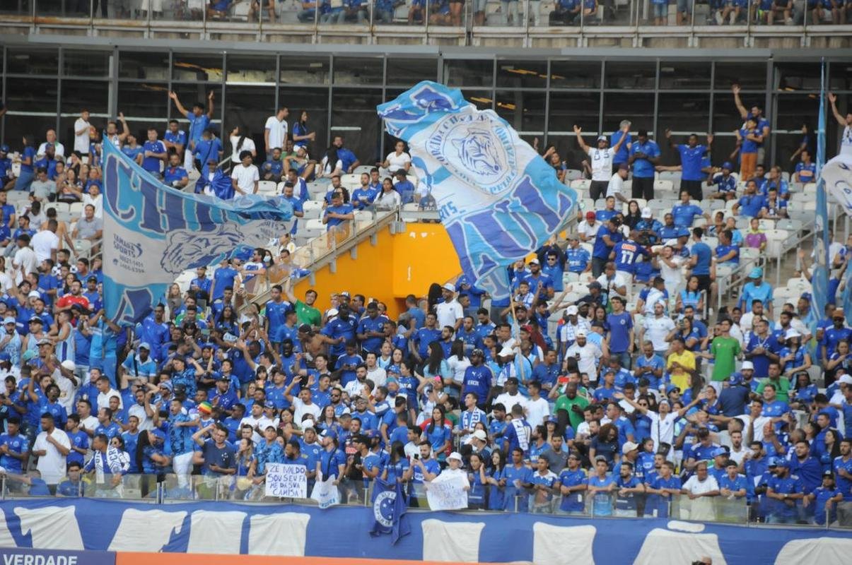 Fotos da torcida do Cruzeiro, no Mineiro, na partida contra a Ponte Preta pela 13 rodada da Srie B do Campeonato Brasileiro. Mineiro recebeu grande pblico mais uma vez