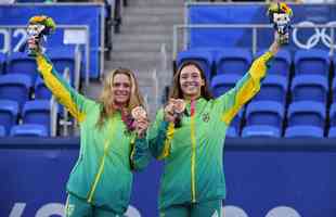 Dupla Luisa Stegani e Laura Pigossi conquistou o bronze nas duplas femininas do tênis