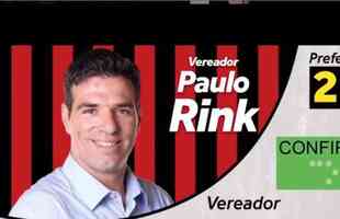 Ex-atacante do Athletico-PR, Paulo Rink (PL) recebeu 1.607 votos para vereador em Curitiba e no conseguiu a reeleio.