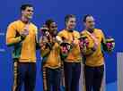 Com recorde, Brasil conquista o bronze no revezamento 4x100m livres misto 
