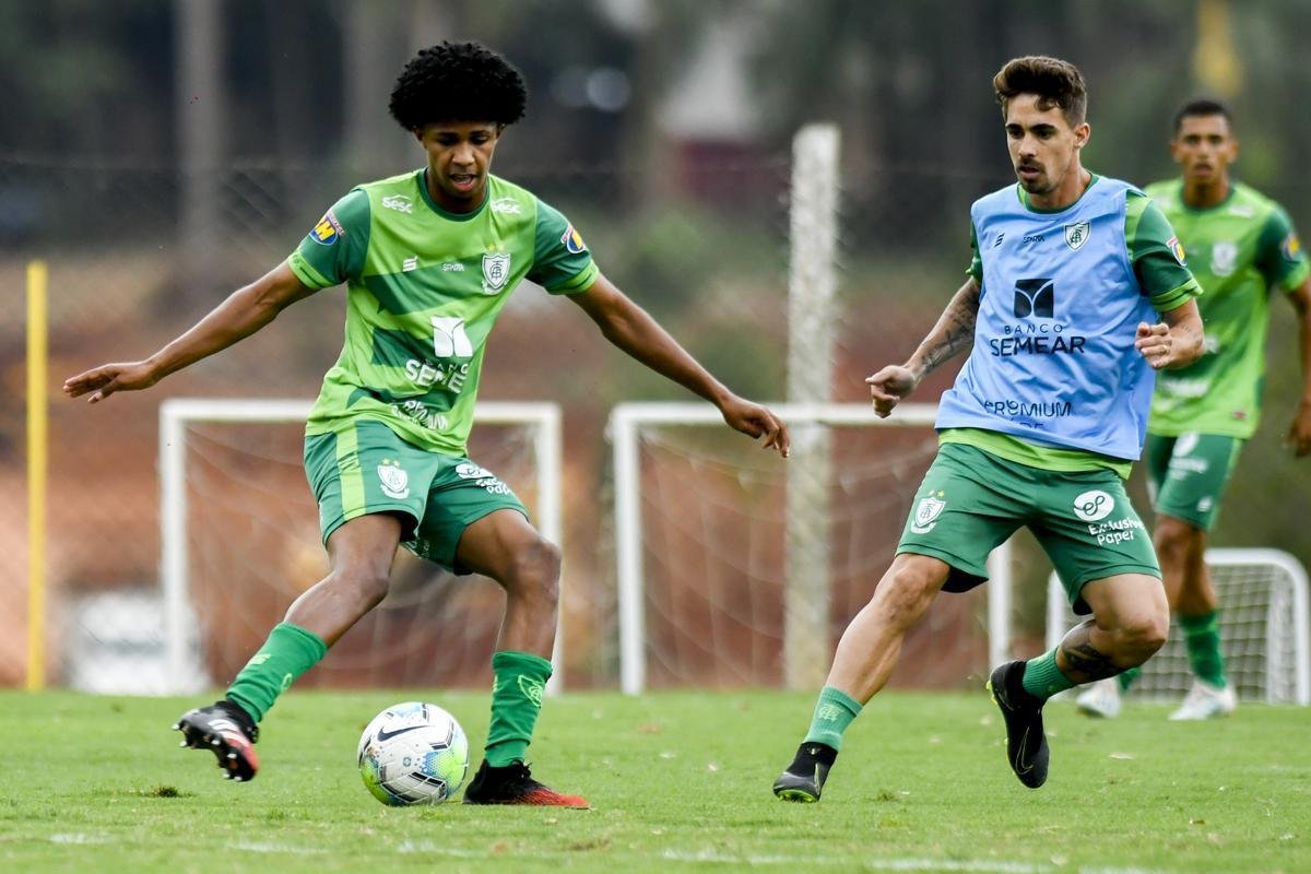 Titulares do Amrica foram poupados do treino com bola no campo, nesta segunda-feira, no CT Lanna Drumond. De qualquer forma, todo o elenco participou de uma palestra com o tcnico Lisca. A novidade do dia foi a volta do zagueiro Eduardo Bauermann s atividades normais. O volante Z Ricardo segue como dvida para enfrentar o Internacional na quarta-feira, em 'deciso' pela Copa do Brasil