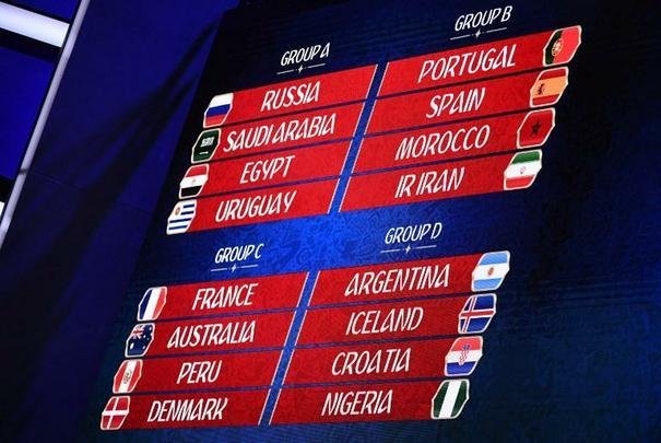 Sorteio em Moscou definiu os adversários da fase de grupos da Copa do Mundo da Rússia em 2018