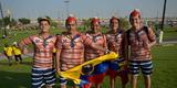 Torcedores do Equador no jogo de abertura da Copa do Mundo