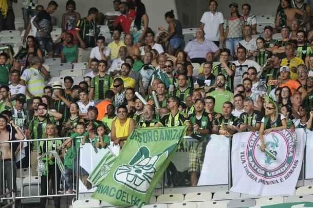 Imagens da comemorao do Amrica com a conquista do ttulo