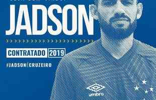 O Cruzeiro anunciou a contratao do volante Jadson, ex-Fluminense. O jogador de 25 anos assinou por trs temporadas