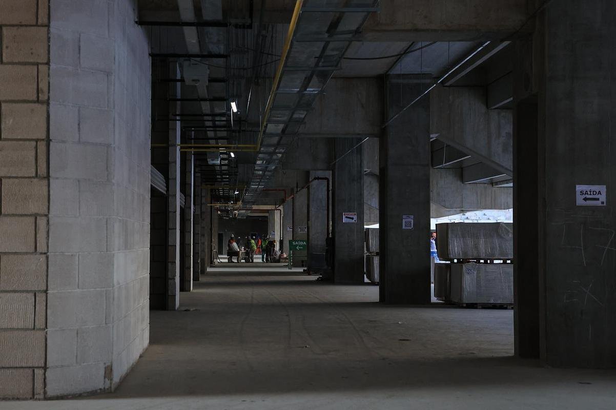 Arena MRV segue em ritmo acelerado de obras. Previso de concluso do estdio foi atualizada para dezembro.