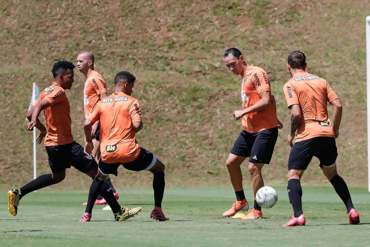Fotos do ltimo treino do Atltico antes da estreia de Sampaoli