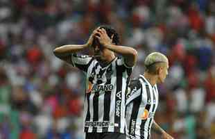 Bahia chegou a abrir 2 a 0 no placar na Fonte Nova, com gols de Luiz Otvio e Gilberto. Placar preocupou jogadores do Galo