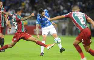No primeiro tempo, Fluminense teve mais posse de bola; Cruzeiro não conseguiu criar muitas oportunidades