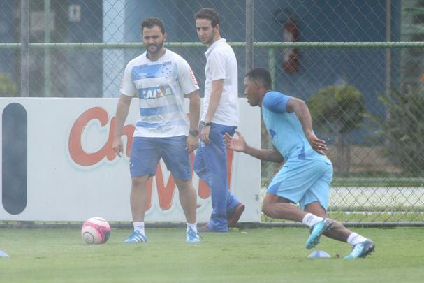 Imagens do treino do Cruzeiro nesta segunda-feira, 19 de fevereiro, na Toca da Raposa II