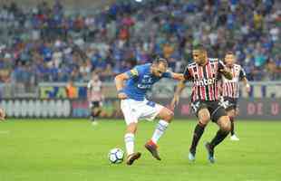 Fotos do jogo entre Cruzeiro e So Paulo