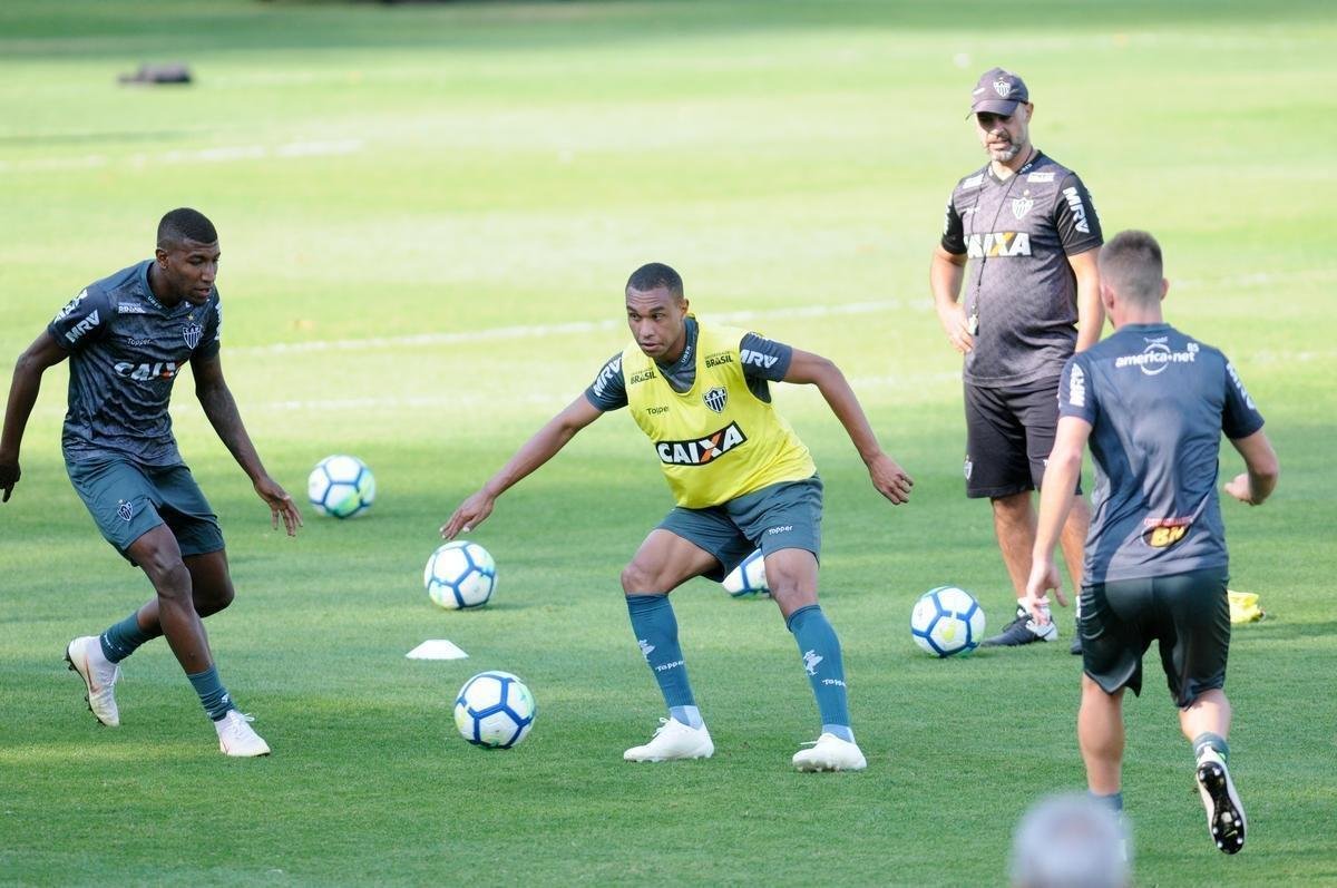 Nesta quarta-feira, os reservas do Atltico realizaram um treino coletivo contra o time sub-20 do Galo