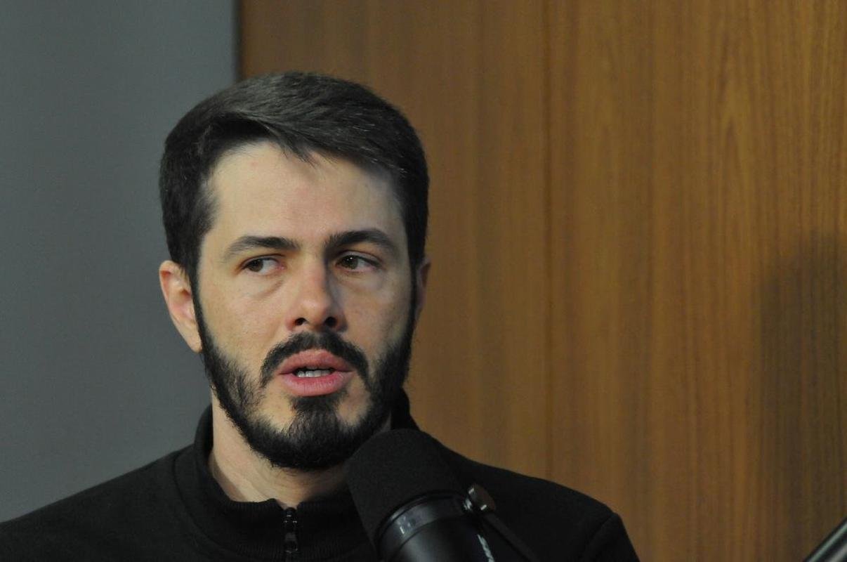 Fael Lima durante o podcast Clube dos Setoristas, do Superesportes