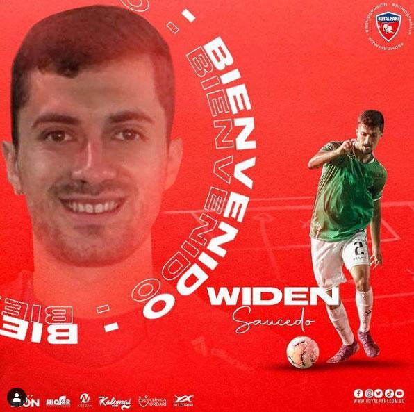 Widen Saucedo, lateral-direito (Royal Parí, da Bolívia)