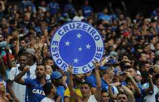 Torcida do Cruzeiro no clssico contra o Atltico, no Mineiro, pela final do Estadual