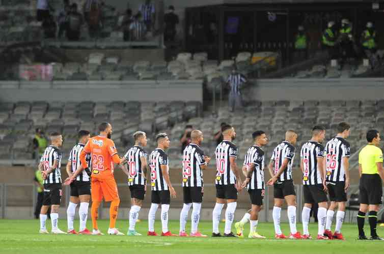 Fotos da partida de volta da semifinal da Copa Libertadores de 2021, no Mineiro, entre Atltico e Palmeiras