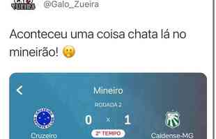 Cruzeiro virou alvo de rivais aps perder para a Caldense no Mineiro em jogo pela segunda rodada do Campeonato Mineiro. 