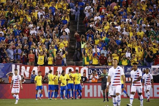 Brasil iniciou a preparao visando  Copa Amrica de 2019 com amistoso diante dos EUA em Nova Jersey