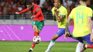 Fotos do amistoso entre Marrocos e Brasil, em Tânger