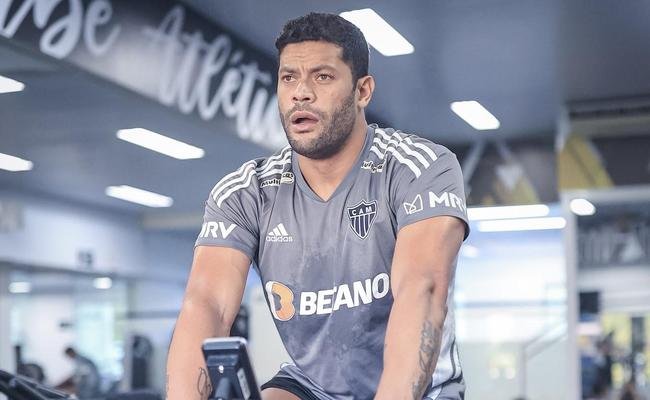 Hulk na academia da Cidade do Galo, CT do Atl�tico
