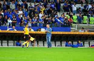 As reaes de Mano Menezes na partida contra o Internacional, no Mineiro, pela semifinal da Copa do Brasil