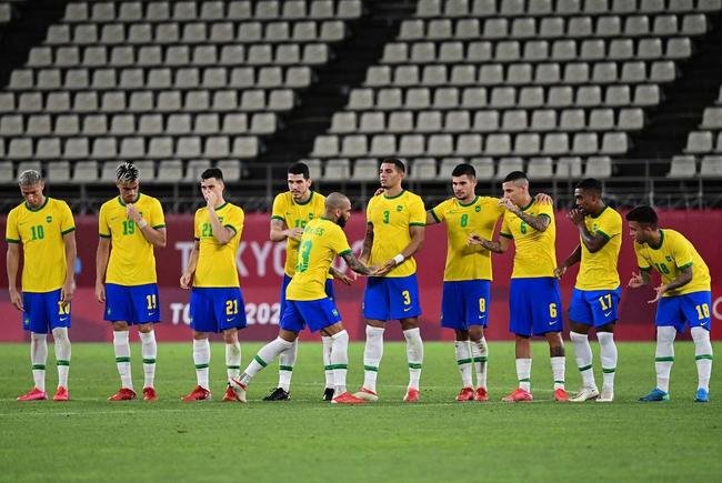 Fotos da vit�ria do Brasil sobre o M�xico, na semifinal do futebol masculino