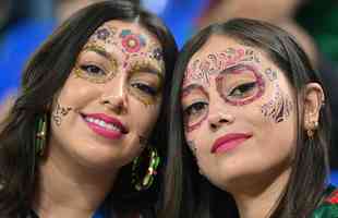 Imagens da torcida no jogo entre Mxico e Polnia pelo Grupo C da Copa do Mundo.