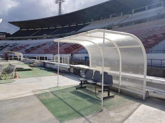 Estreia do Arruda na temporada 2020 acontece no sbado, s 19h, em um jogo do Santa Cruz pelo Campeonato Pernambucano, contra o Petrolina. Equipe corre contra o tempo para finalizar pintura e obra a tempo do jogo.