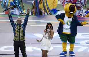 Fotos da cerimnia de encerramento da Copa Amrica, com show de Anitta